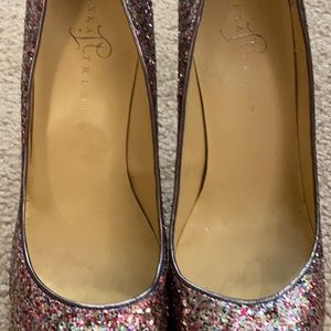 Ivanka Trump glitter heels.Only worn a couple times. Excellent condition